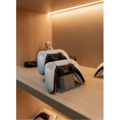 BUĞZ İkili Gamepad Tutucu Antrasit 7x18 cm Oyun Aksesuarı