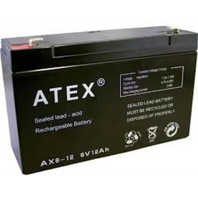 BUĞZ İnce Akü 6v 12ah Amper Bx40