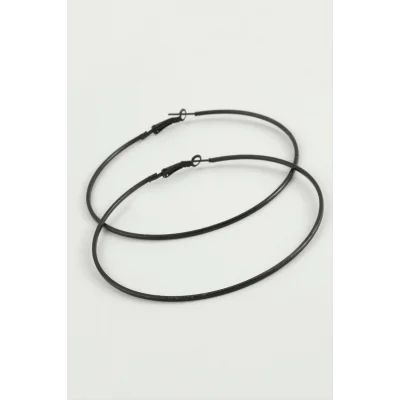  İnce Boru Metal Halka Küpe 8-9-10 cm