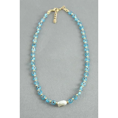 BUĞZ İnci Nazar Boncuk Kolye