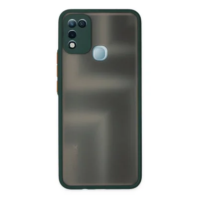 BUĞZ İnfinix Hot 10 Play Kılıf Montreal Silikon Kapak - Yeşil