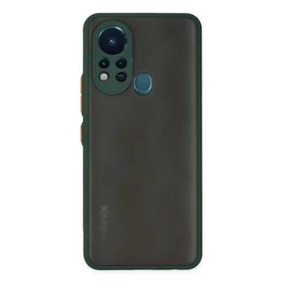 BUĞZ İnfinix Hot 11s Kılıf Montreal Silikon Kapak - Yeşil