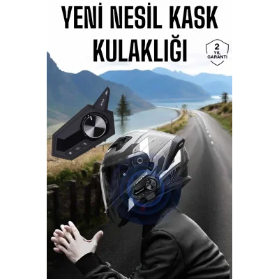 BUĞZ Intercom Kask Kulaklığı ANC Özelliği Yüksek Ses Kaliteli Bluetooth Kulaklık