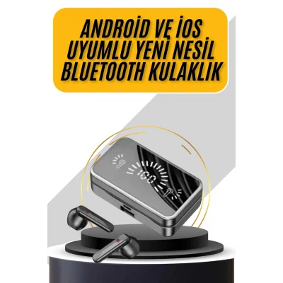  İos Android Uyumlu Bluetooth Kulaklık Kablosuz Kulaklık Yüksek Basslı