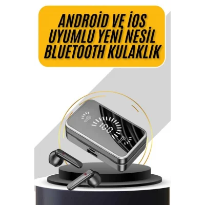 BUĞZ İos Android Uyumlu Bluetooth Kulaklık Kablosuz Kulaklık Yüksek Basslı - BUĞZ