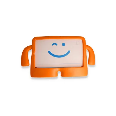 BUĞZ İpad 10.2 (7.nesil) Kılıf Karakter Tablet Silikon - Turuncu