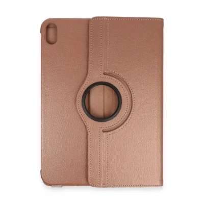 BUĞZ İpad 2022 10.9 (10.nesil) Kılıf 360 Tablet Deri Kılıf - Rose Gold
