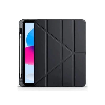 BUĞZ İpad 2022 10.9 (10.nesil) Kılıf Kalemlikli Mars Tablet Kılıfı - Siyah