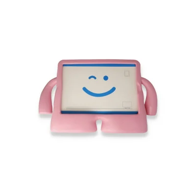 BUĞZ İpad 2022 10.9 (10.nesil) Kılıf Karakter Tablet Silikon - Açık Pembe