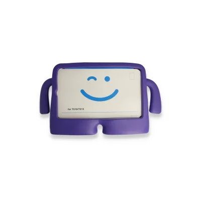 BUĞZ İpad 2022 10.9 (10.nesil) Kılıf Karakter Tablet Silikon - Mor