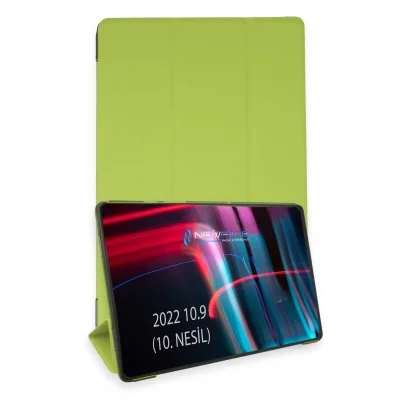 BUĞZ İpad 2022 10.9 (10.nesil) Kılıf Tablet Smart Kılıf - Açık Yeşil