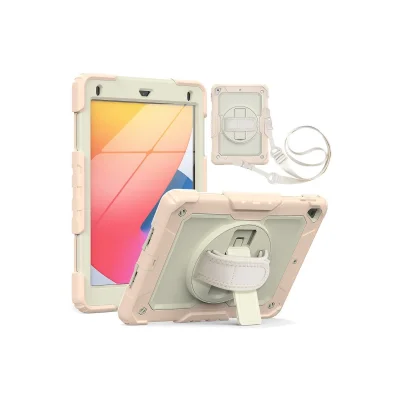 BUĞZ İpad 5 Air 9.7 Kılıf Strap New Tablet Kapak - Pembe