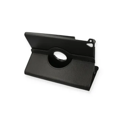 BUĞZ İpad 9.7 (2018) Kılıf 360 Tablet Deri Kılıf - Siyah