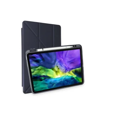 BUĞZ İpad Air 4 10.9 Kılıf Kalemlikli Mars Tablet Kılıfı - Lacivert