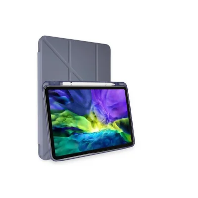 BUĞZ İpad Pro 11 (2021) Kılıf Kalemlikli Hugo Tablet Kılıfı - Lila