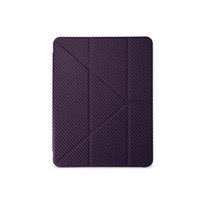 BUĞZ İpad Pro 11 (2024) Kılıf Color Karbon Tablet Kılıfı - Derin Mor