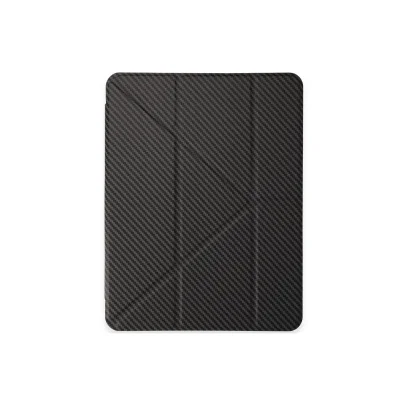 BUĞZ İpad Pro 11 (2024) Kılıf Color Karbon Tablet Kılıfı - Koyu Gri
