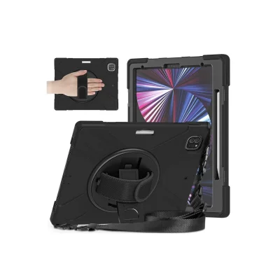 BUĞZ İpad Pro 12.9 (2020) Kılıf Amazing Tablet Kapak - Siyah