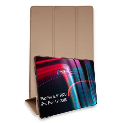 BUĞZ İpad Pro 12.9 (2021) Kılıf Tablet Smart Kılıf - Rose Gold