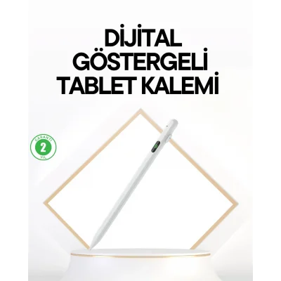 BUĞZ iPad Uyumlu 1.5mm POM Uçlu Dokunmatik Kalem Uzun Kullanım Süreli Stylus