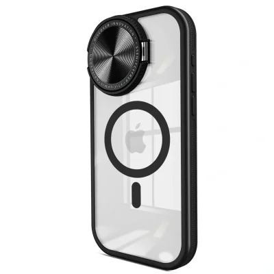 BUĞZ İphone 11 Kılıf Teleskop Lens Magsafe Silikon Kapak - Siyah
