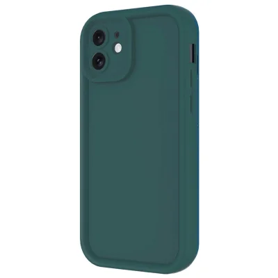 BUĞZ İphone 11 Kılıf Viera Silikon - Koyu Yeşil