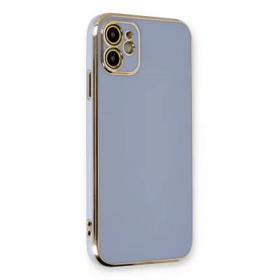 BUĞZ İphone 11 Kılıf Volet Silikon - Mavi