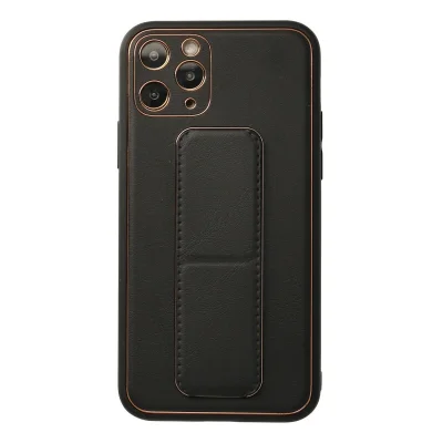 BUĞZ İphone 11 Pro Kılıf Coco Deri Standlı Kapak - Siyah