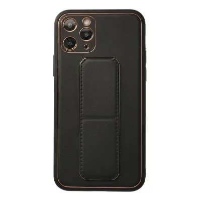 BUĞZ İphone 11 Pro Kılıf Coco Deri Standlı Kapak - Siyah