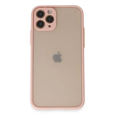 BUĞZ İphone 11 Pro Kılıf Montreal Silikon Kapak - Pembe