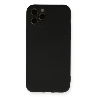 BUĞZ İphone 11 Pro Kılıf Nano İçi Kadife Silikon - Siyah