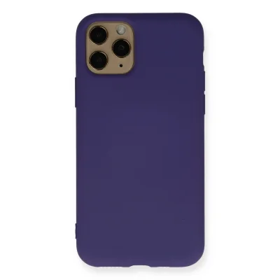 BUĞZ İphone 11 Pro Max Kılıf Nano İçi Kadife Silikon - Mor