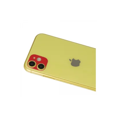 BUĞZ İphone 11 Rainbow Kamera Lens Koruma Cam - Kırmızı
