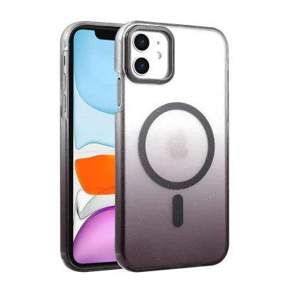 BUĞZ İphone 12 Glossy Magsafe Kapak - Siyah