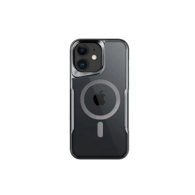 BUĞZ İphone 12 Kılıf Boyi Magsafe Silikon Kapak - Titan Gri