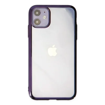 BUĞZ İphone 12 Kılıf Element Silikon - Mor