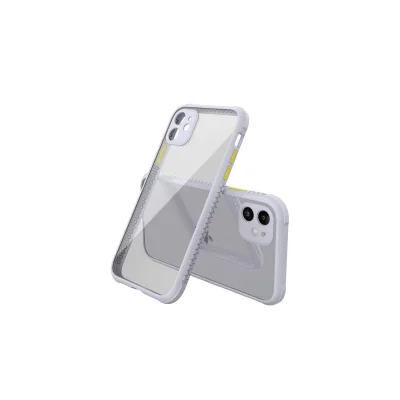 BUĞZ İphone 12 Mini Kılıf Miami Şeffaf Silikon - Lila