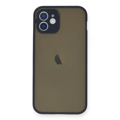 BUĞZ İphone 12 Mini Kılıf Montreal Silikon Kapak - Lacivert