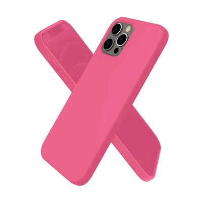 BUĞZ İphone 12 Pro Kılıf First Silikon - Pembe