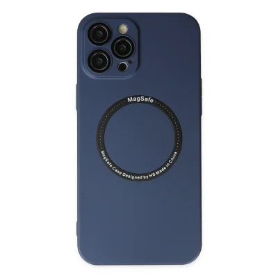 BUĞZ İphone 12 Pro Kılıf Jack Magneticsafe Lens Silikon - Lacivert