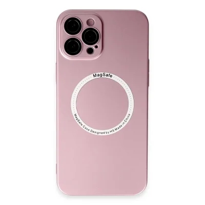 BUĞZ İphone 12 Pro Kılıf Jack Magneticsafe Lens Silikon - Rose Gold