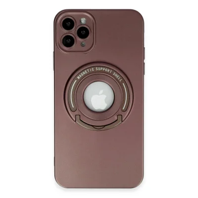 BUĞZ İphone 12 Pro Kılıf Lukka Magneticsafe Kapak - Kahverengi