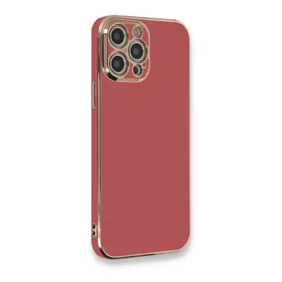 BUĞZ İphone 12 Pro Kılıf Volet Silikon - Kırmızı