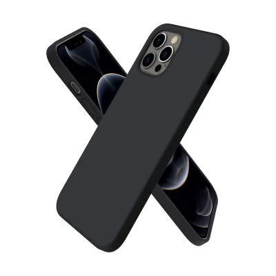 BUĞZ İphone 12 Pro Max Kılıf First Silikon - Siyah