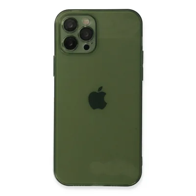 BUĞZ İphone 12 Pro Max Kılıf Fly Lens Silikon - Yeşil