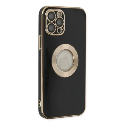 BUĞZ İphone 12 Pro Max Kılıf Store Silikon - Siyah