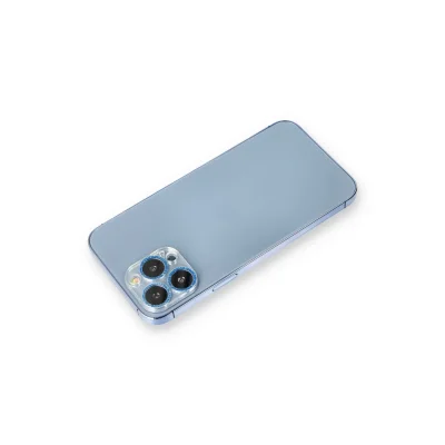 BUĞZ İphone 12 Pro Max Shine Kamera Lens Koruma Cam - Mavi