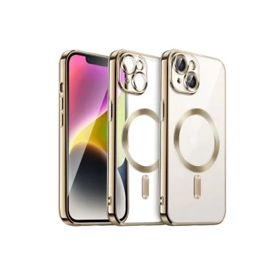 BUĞZ İphone 13 Kılıf Kross Magneticsafe Kapak - Gold