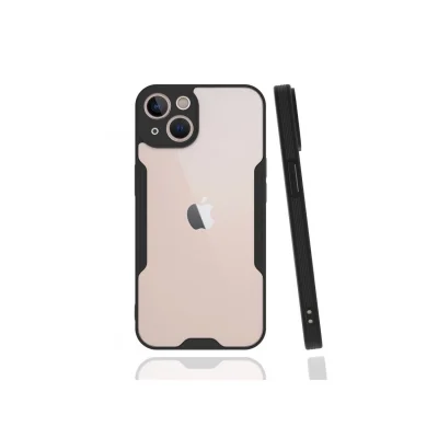 BUĞZ İphone 13 Kılıf Platin Silikon - Siyah