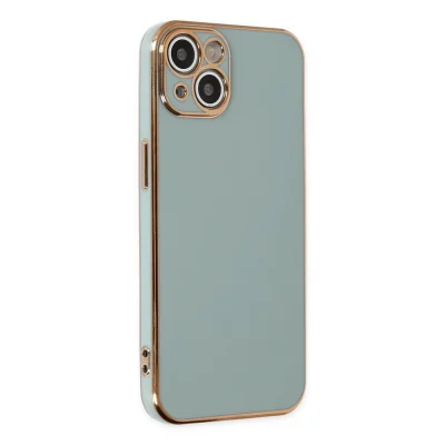 BUĞZ İphone 13 Kılıf Volet Silikon - Açık Yeşil